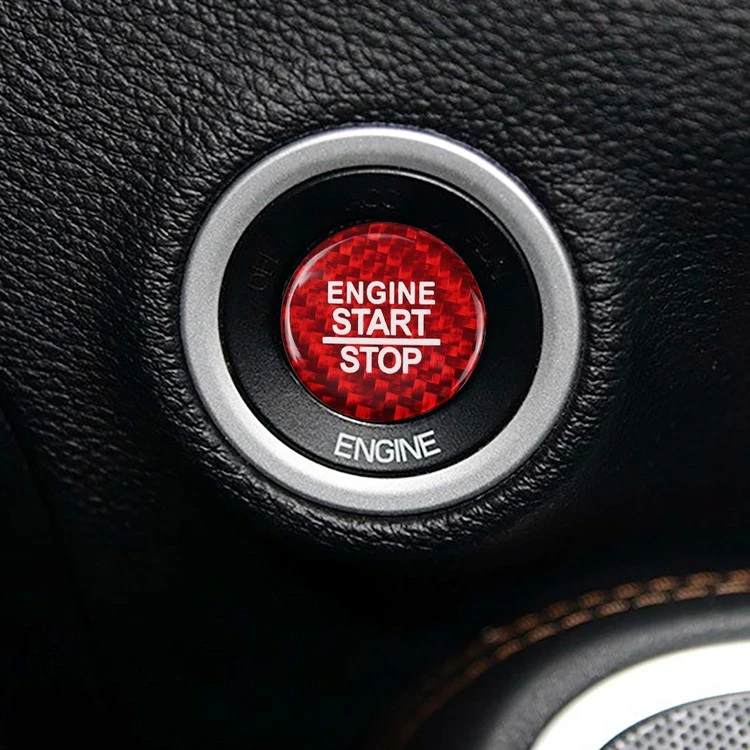Carbon Fiber Start Button Trim for Dodge Challenger SRT Interior factory