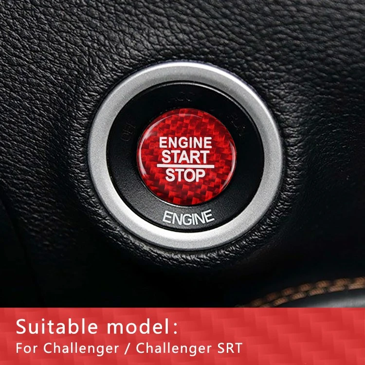 Carbon Fiber Start Button Trim for Dodge Challenger SRT Interior best