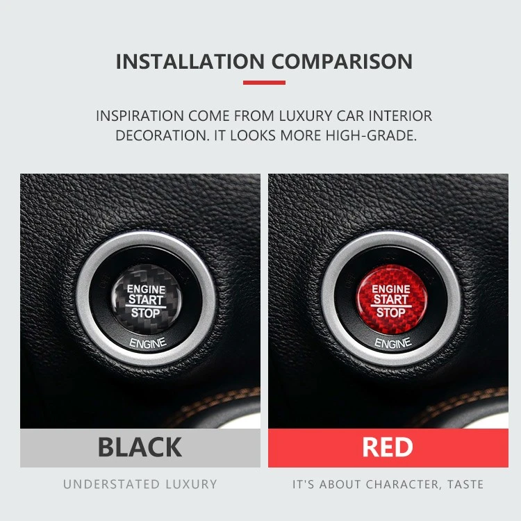 Carbon Fiber Start Button Trim for Dodge Challenger SRT Interior price